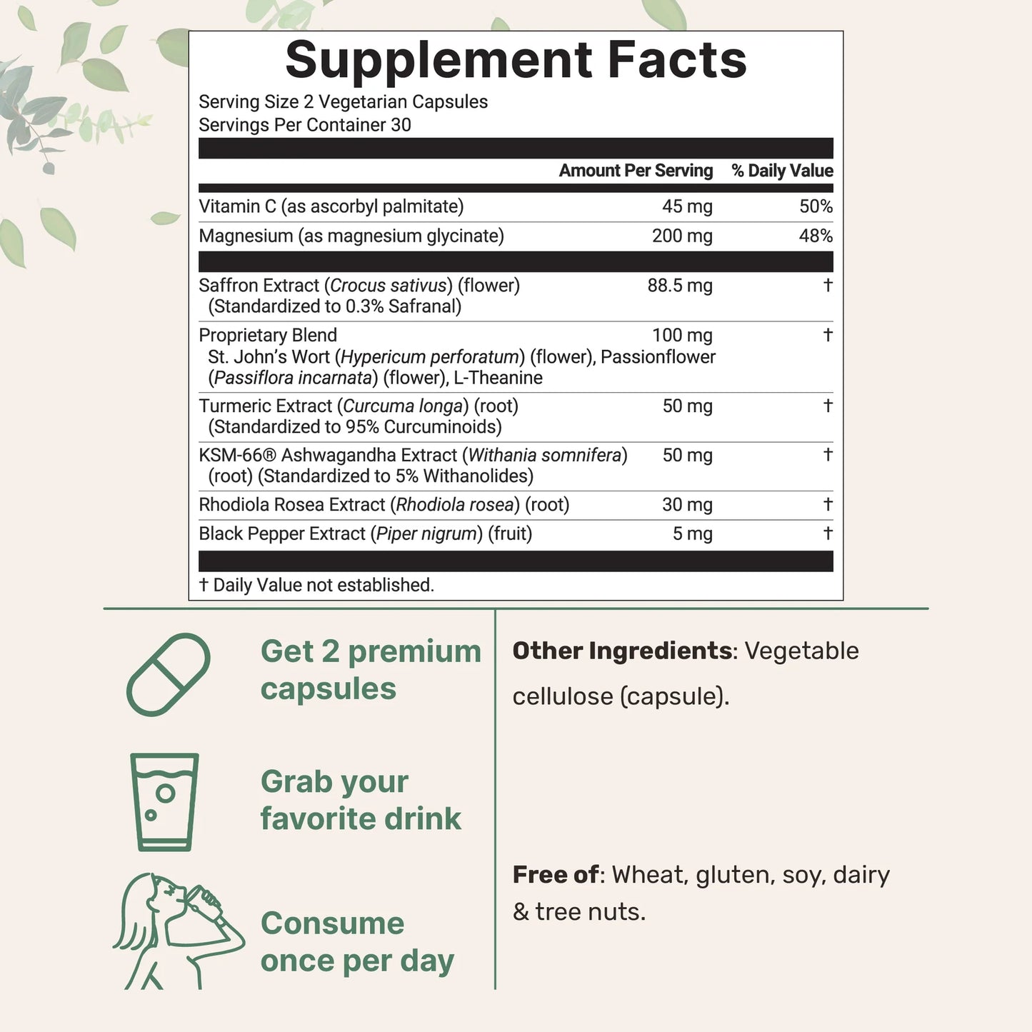HerMood Saffron+ Mood Balancing Supplement